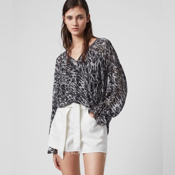 All Saints Penny Ambient Top | Size Large - Picture 1 of 7